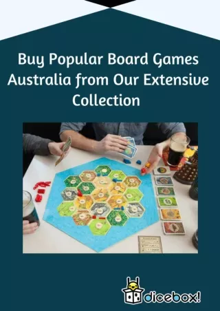 Buy Popular Board Games Australia from Our Extensive Collection
