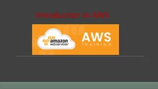 introduction to aws