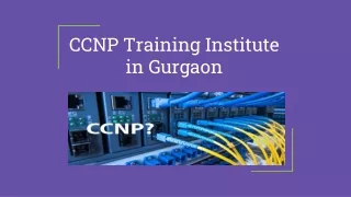 CCNP Training Institute in Gurgaon