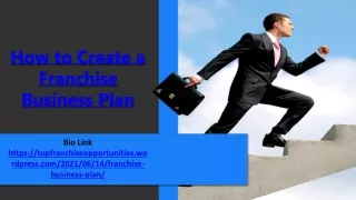 How to Create a Franchise Business Plan