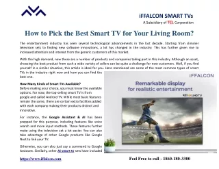 iffalcon smart tvs