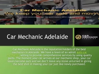 Best Repairing and Servicing for a car in Adelaide.