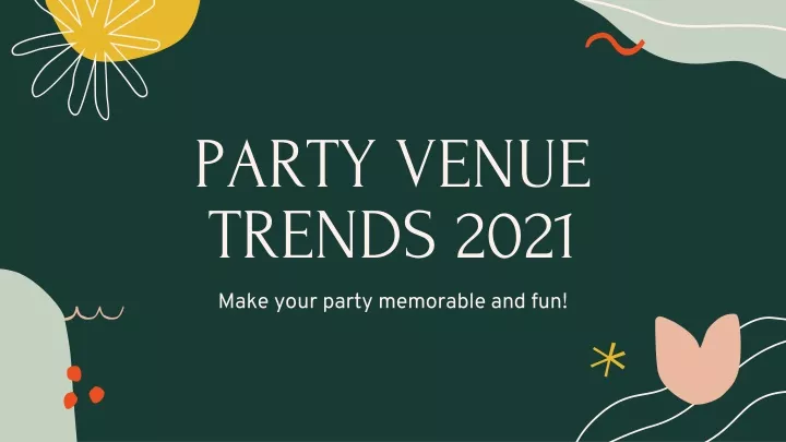 party venue trends 2021