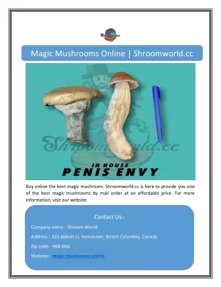 magic mushrooms online shroomworld cc