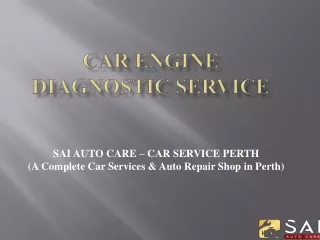 Get Car Engine Diagnostic Service At Best Prices