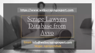 scrape lawyers database from avvo