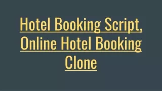 hotel booking script online hotel booking clone