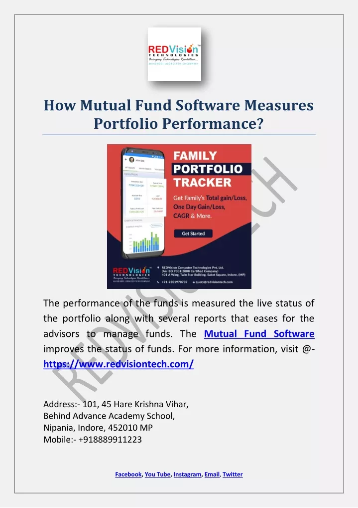 how mutual fund software measures portfolio