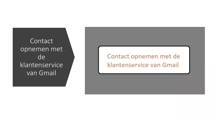 contact opnemen met de klantenservice van gmail