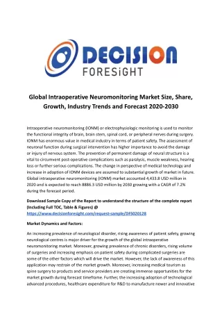 global intraoperative neuromonitoring market size