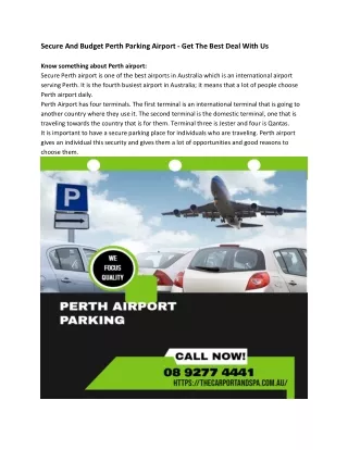 The Car Port and Spa-Perth Airport Parking
