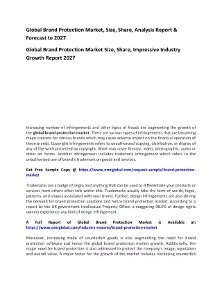 global brand protection market size share