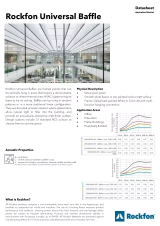 datasheet australian market