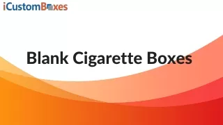 blank cigarette boxes
