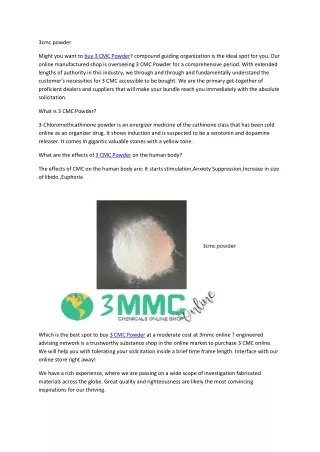 3cmc powder