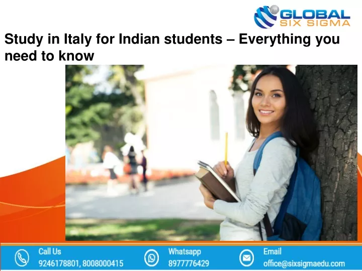 study in italy for indian students everything