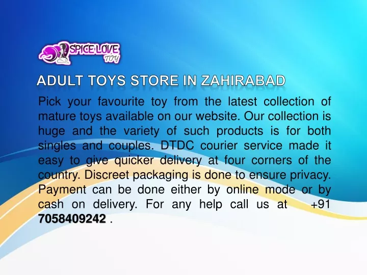 adult toys store in zahirabad