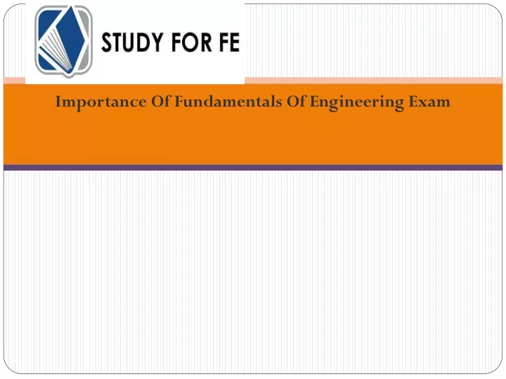 importance of fundamentals of engineering exam