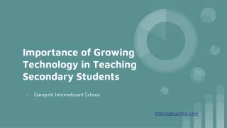 Importance of Growing Technology in Teaching Secondary Students | GIS