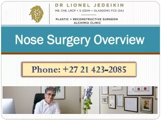 nose surgery overview