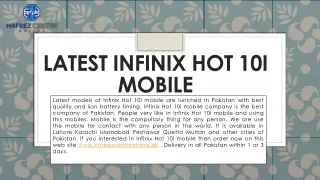 Buy Infinix Hot 10i mobile model in Lahore Pakistan
