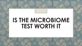 is the microbiome test worth it
