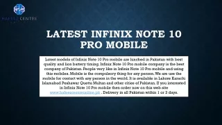 Buy Infinix Note 10 Pro mobile model in Lahore Pakistan