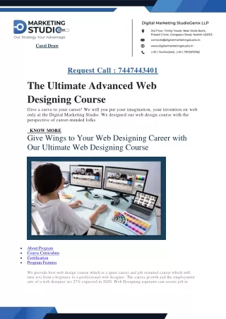 Best Web Designing Course In Nashik | Live Project Internship