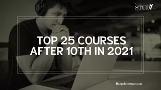 top 25 courses after 10th in 2021
