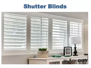 shutter blinds