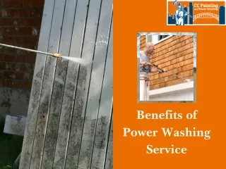 Benefits of Power Washing Service