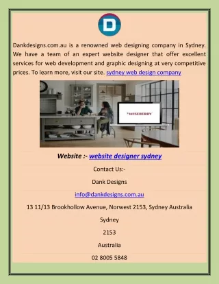 website designer sydney abhi