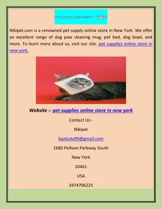 pet supplies online store in new york abhi