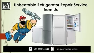 unbeatable refrigerator repair service from us