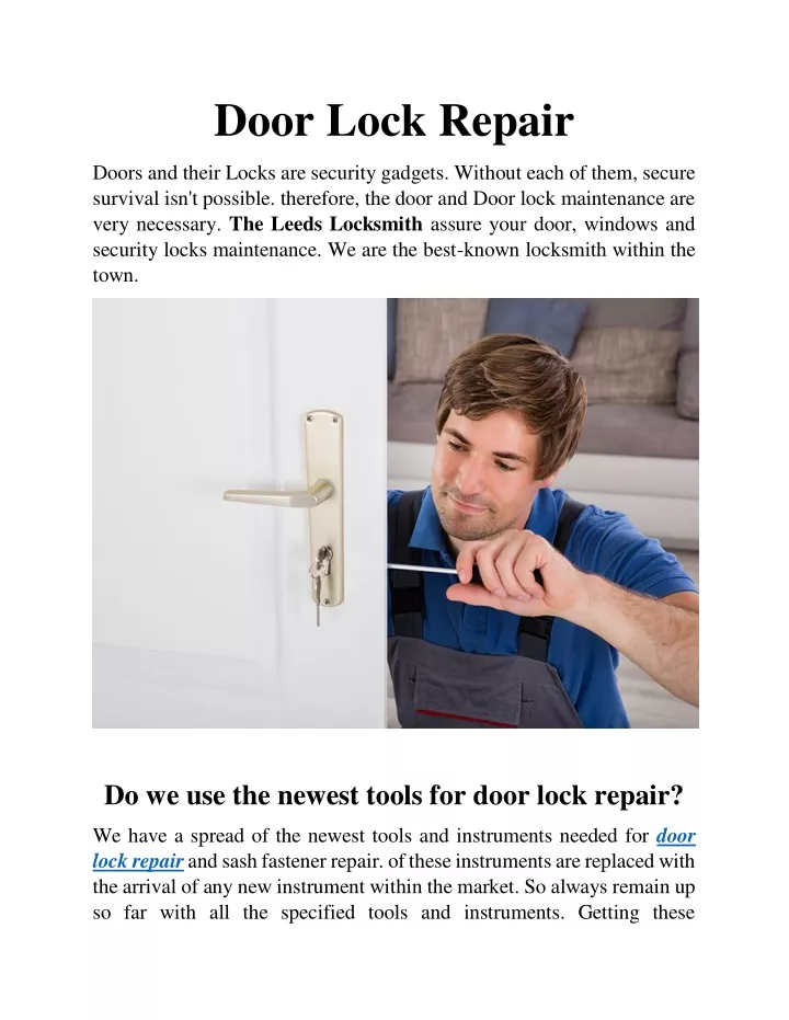 door lock repair