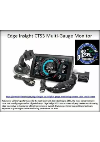 Edge Insight CTS3 Digital Gauge Monitor