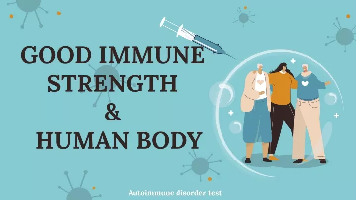 good immune strength human body