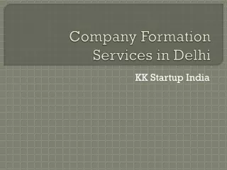 Company Formation Services in Delhi