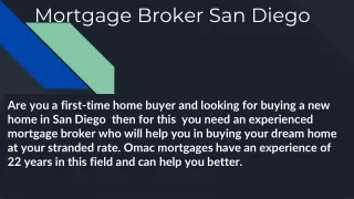 Mortgage Broker San DIego | Mortgage Renewal