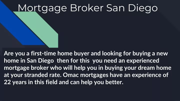 mortgage broker san diego