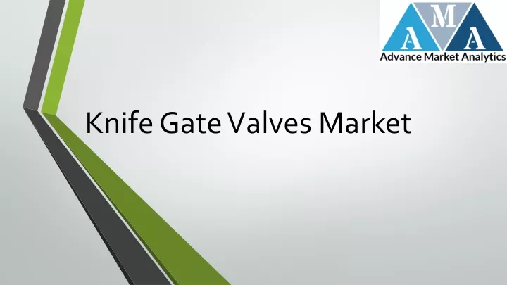 knife gate valves market
