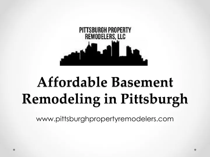 affordable basement remodeling in pittsburgh