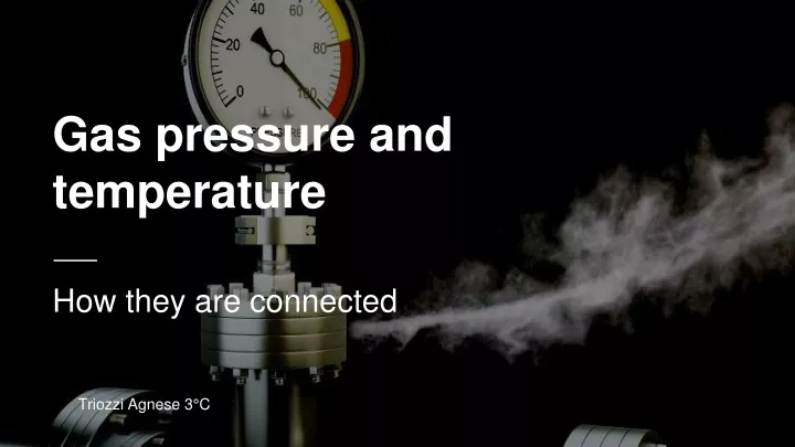 gas pressure and temperature