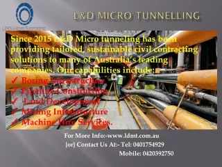 L&D Micro Tunnelling