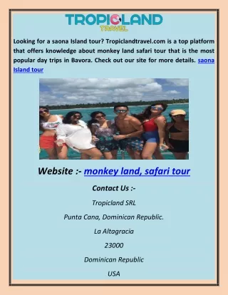 saona Island tour abhi