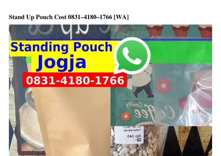 stand up pouch cost 0831 4180 1766 wa