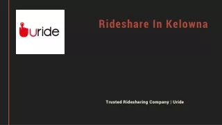 Rideshare In Kelowna