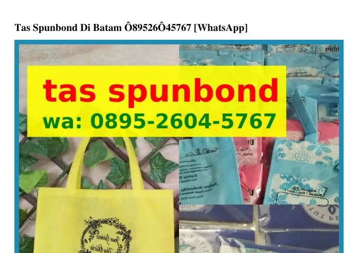 tas spunbond di batam 89526 45767 whatsapp