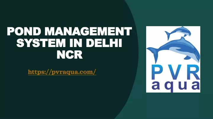 pond management system in delhi ncr