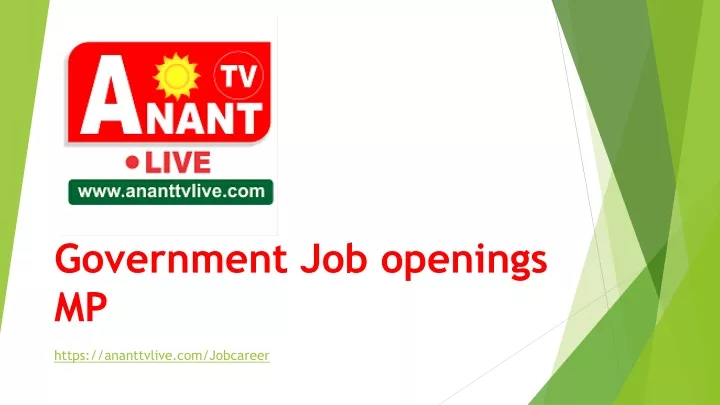 government job openings mp